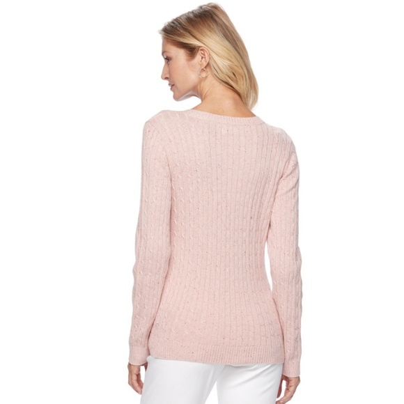 Croft & Barrow Cable Knit Sweater - Picture 2 of 5